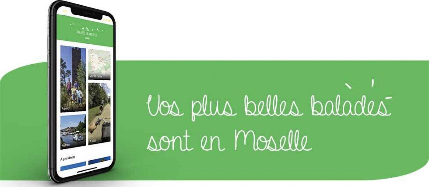 «Balades en Moselle», la nouvelle application qui propose plus de 260 idées de balades.