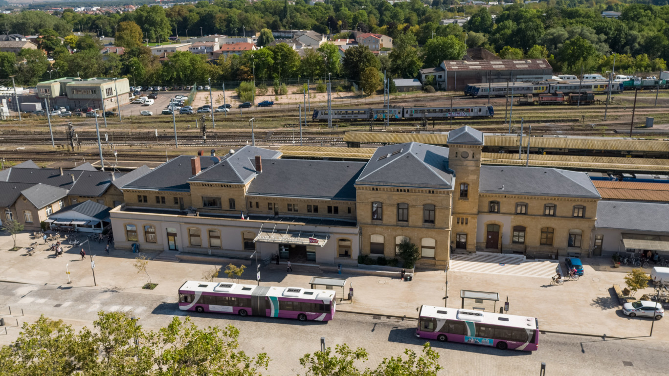 Elément d'attractivité de Thionville, la gare va entamer une prochaine mutation d'envergure. (c) : ©Ville de Thionville – S. Thévenin.