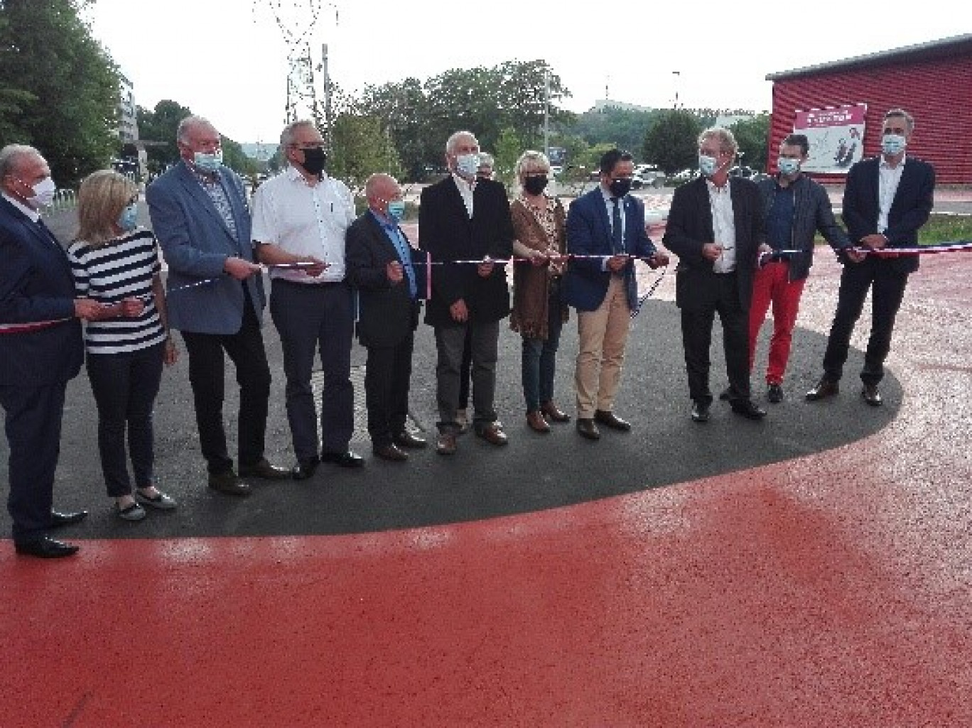 Lors de l'inauguration du plateau piétonnier. (c) DR.