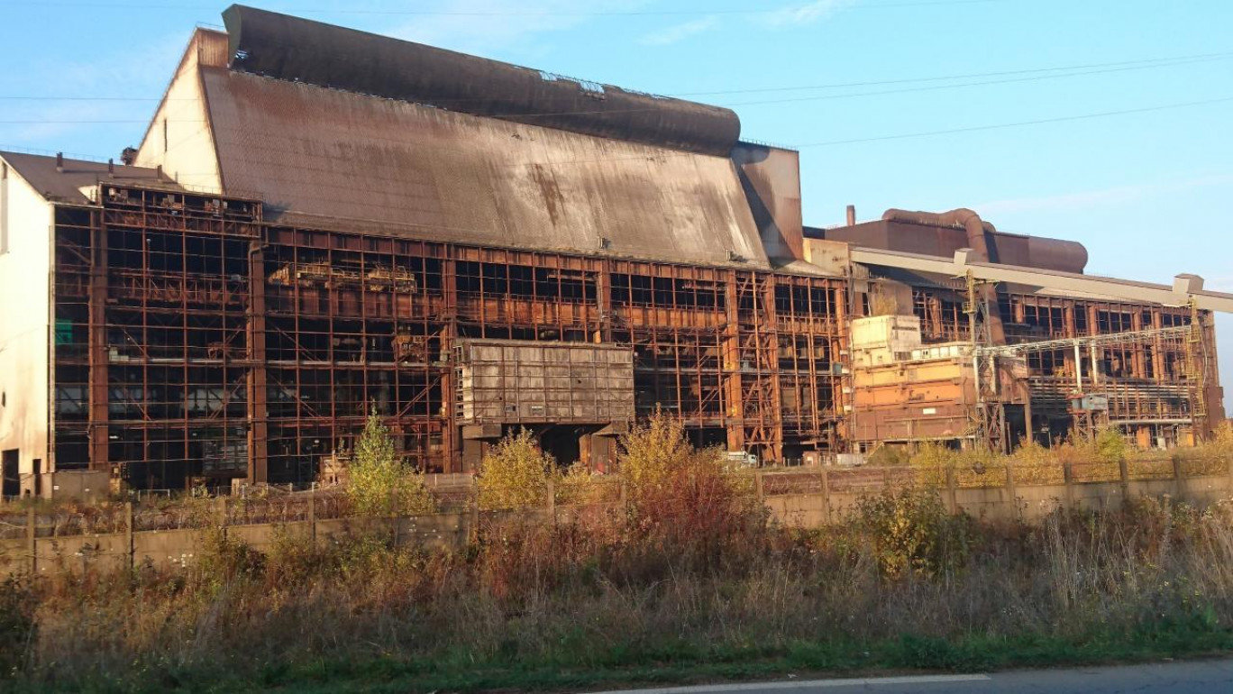 L'usine de Gandrange, actuellement en déconstruction. (c) DR.