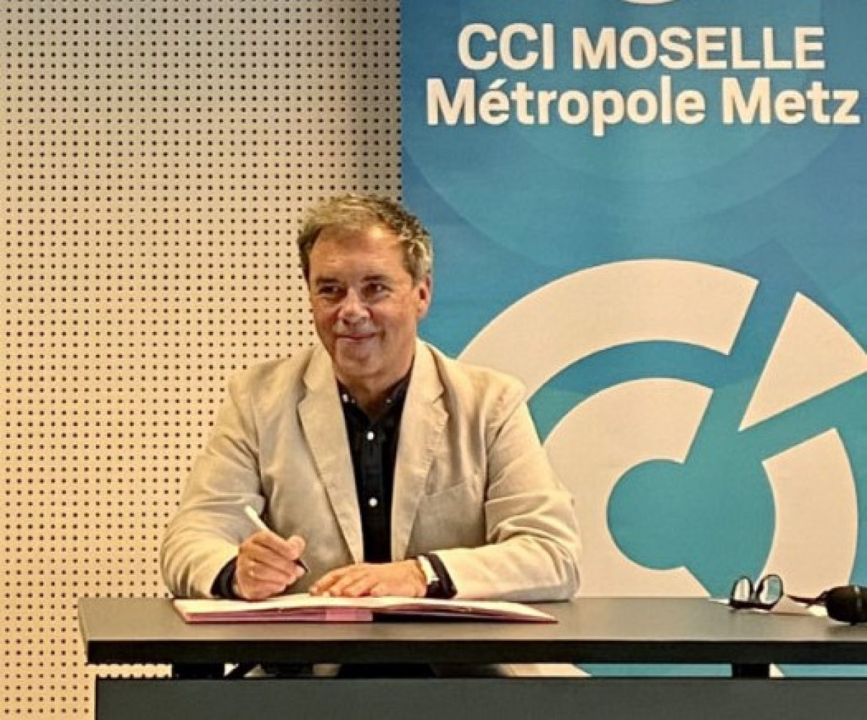 Fabrice Genter menait la liste Ensemble, faire gagner toutes les PME de Moselle. (c) DR. 