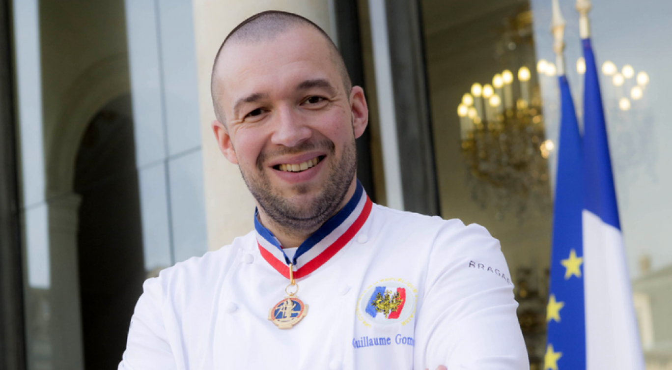 Le chef Guillaume Gomez à la tête du comité de sélection. © Présidence de la République.