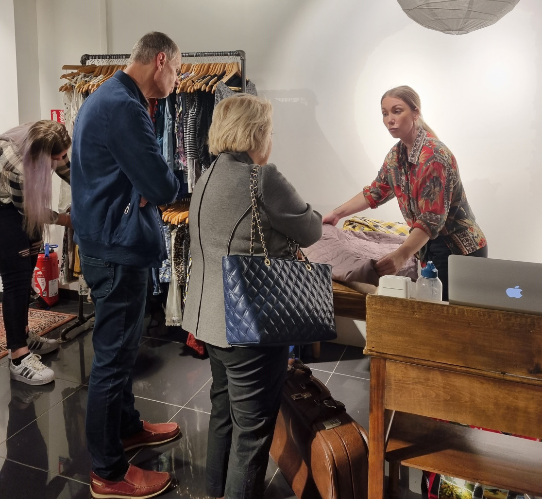 La boutique éphémère Elanavriin au centre Saint-Jacques jusqu'à ce samedi.  