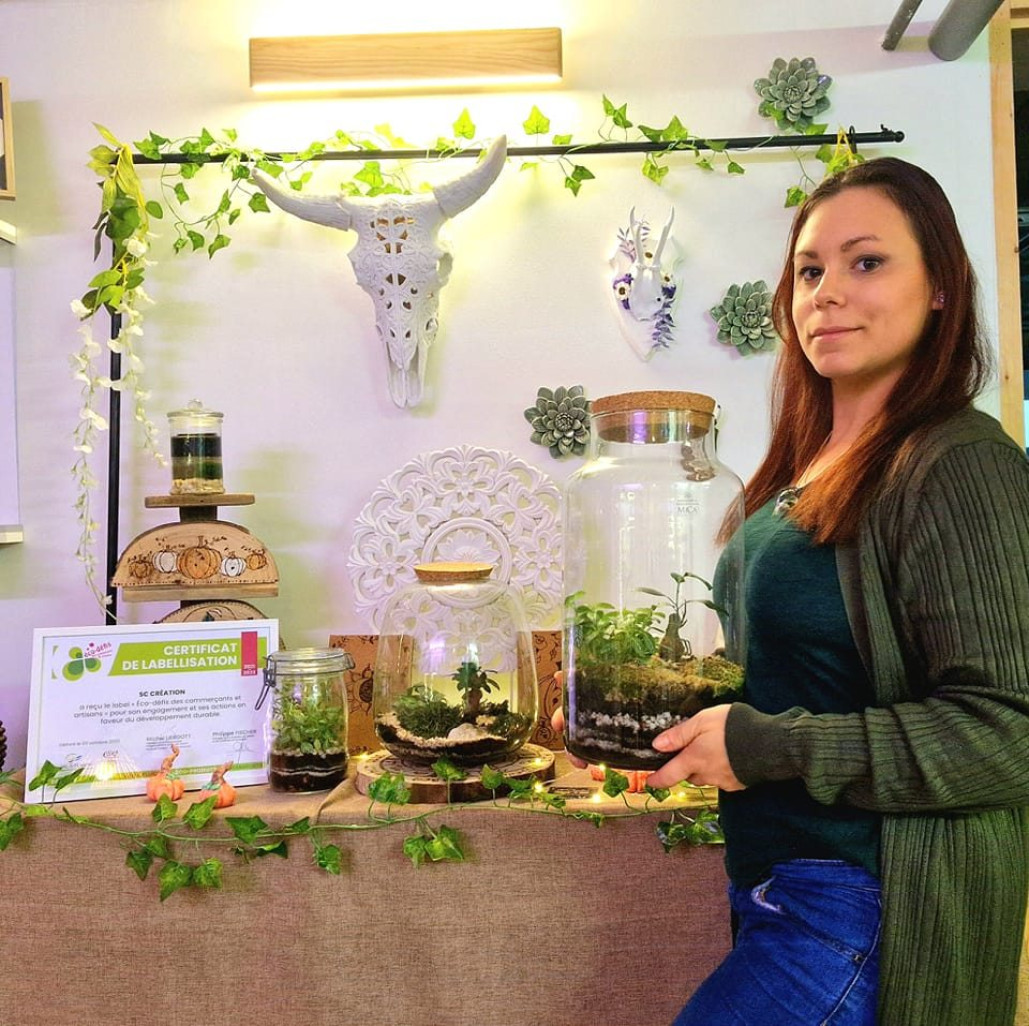 En Moselle, Stéphanie Cima fait partie de ces artisanes engagées dans l’éco-responsabilité et l’éthique dans leur process. © SC Création Cima Stéphanie EI.