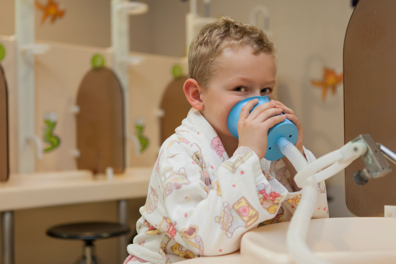 Des séquences thermales sont dédiées aux enfants. © Centre Thermal Saint-Éloy.