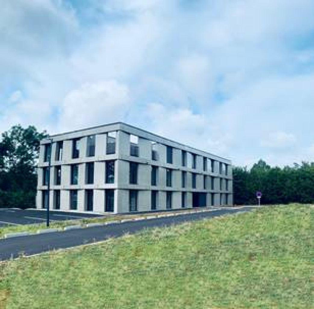 Le nouveau siège à l'Écoparc Rives de Moselle représente un investissement de 2 M€. © Gestion & Stratégies Grand Est.