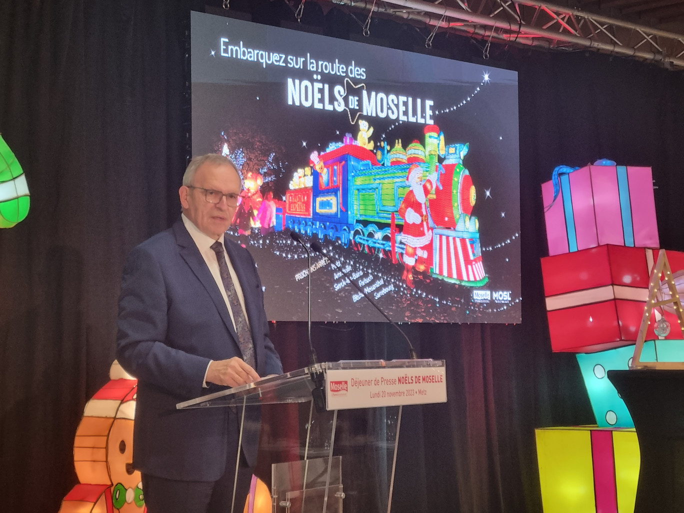 Le président du département de la Moselle, Patrick Weiten, a dévoilé le programme des Noëls de Moselle 2023.