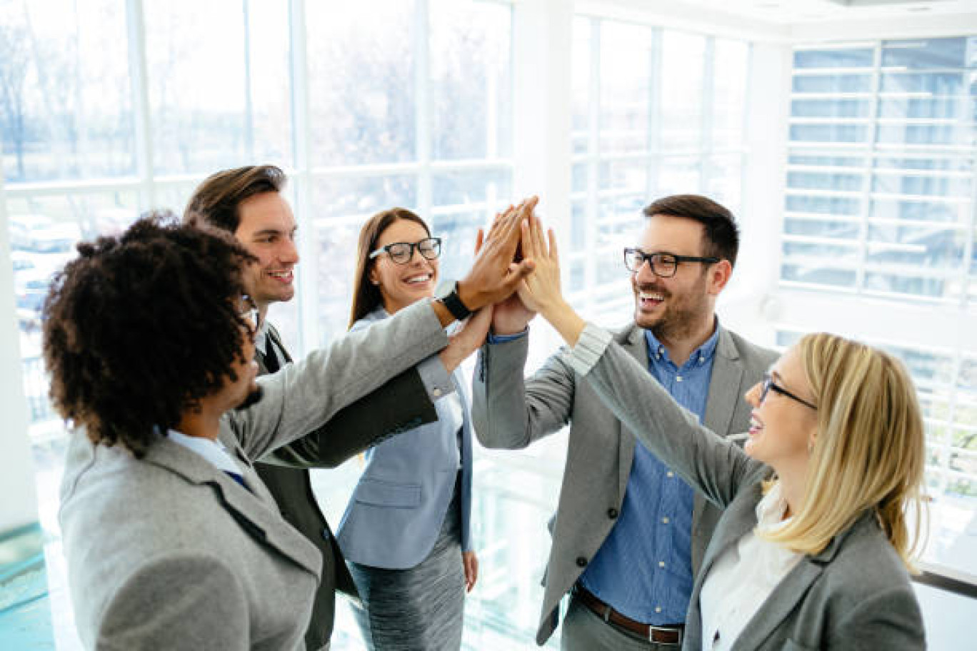 La bonne humeur en entreprise est une source de cohésion. 