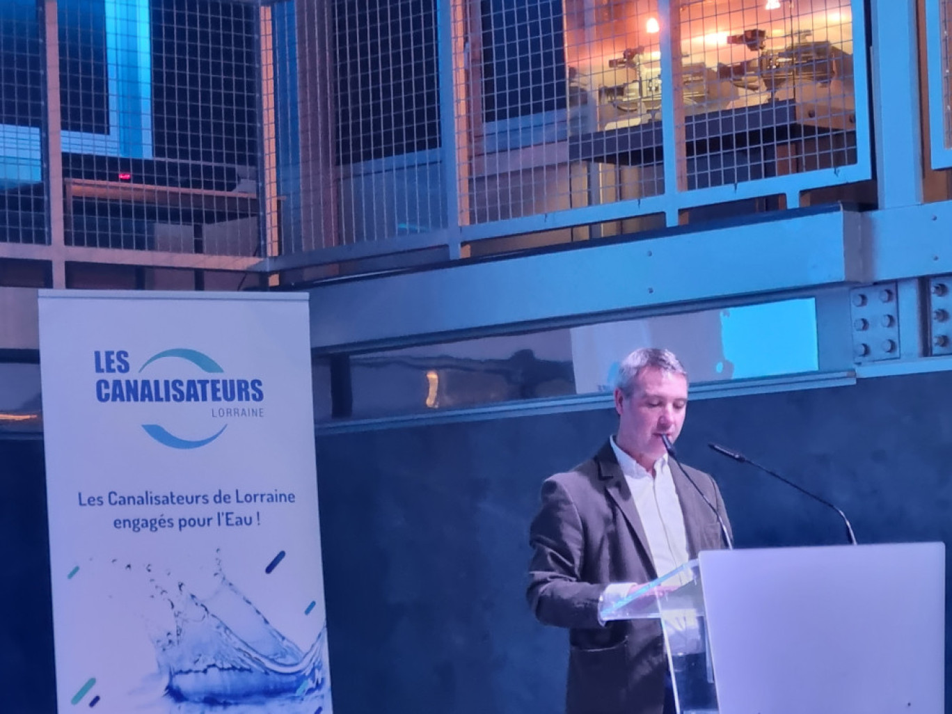 L’an passé, lors de la Matinale de l’Eau, Sébastien Streiff, délégué régional des Canalisateurs de Lorraine avait alerté quant à l’urgence de l’eau.