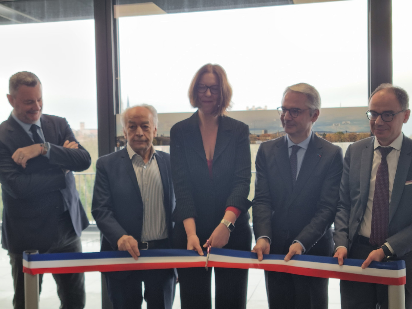 Lors de l'inauguration officielle de l'Arcadia.