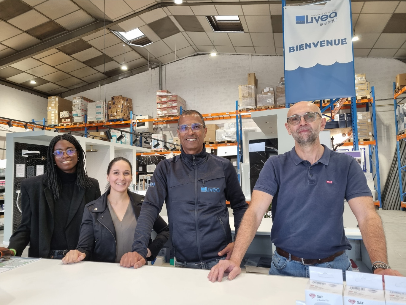 L'équipe de la boutique de Woippy.