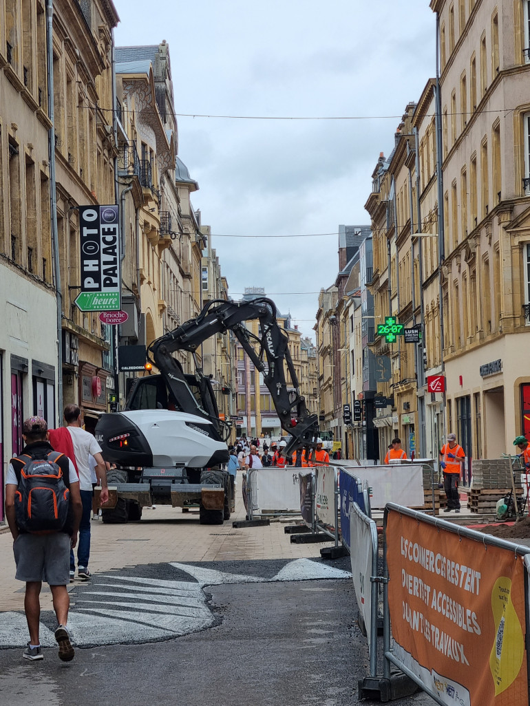 Les travaux actuels impactent la vie commerçante.