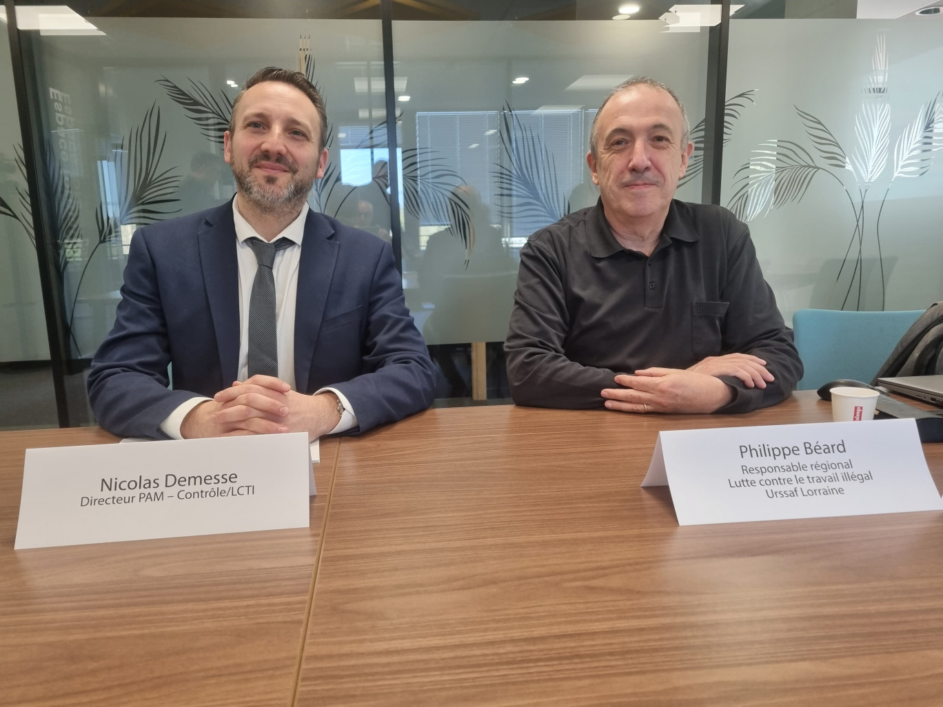 Entre explication des méthodes employées et décryptage des données 2024, Nicolas Demesse et Philippe Béard ont dressé le panorama de la lutte contre le travail dissimulé en Lorraine. 