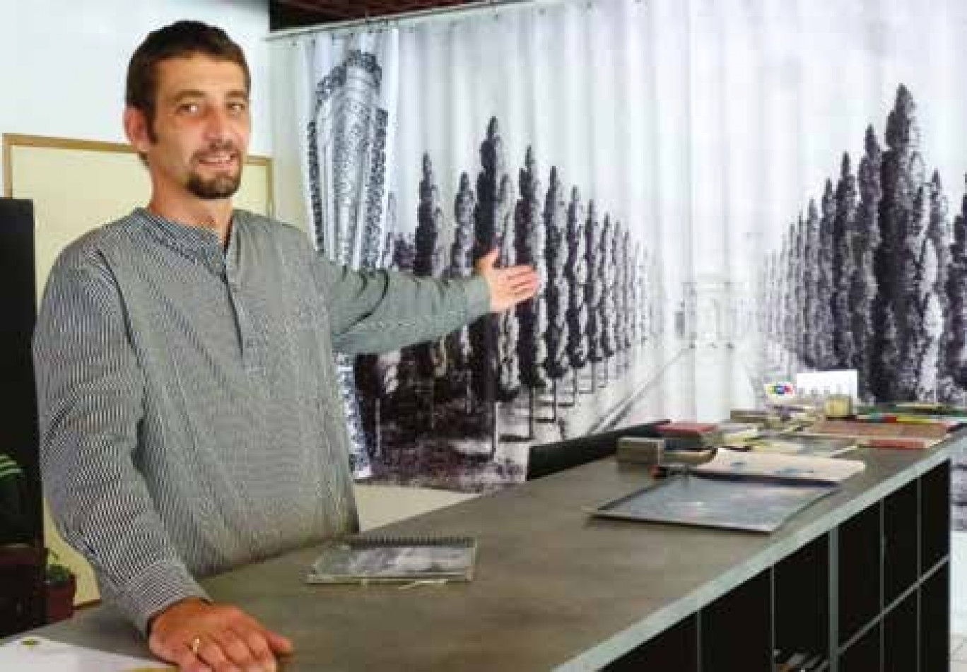 «Mon concept est novateur en Lorraine », indique l’imprimeur Richard Bally.