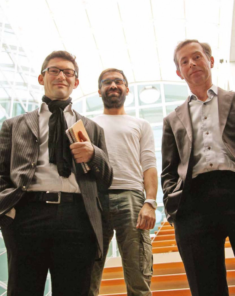 Stéphane Gégout, Arnaud Sinan Karaboga et Michel Souchet, le trio géniteur d’Harmonic Pharma: «Dans l’univers pharmaceutique, l’innovation passe par les PME»