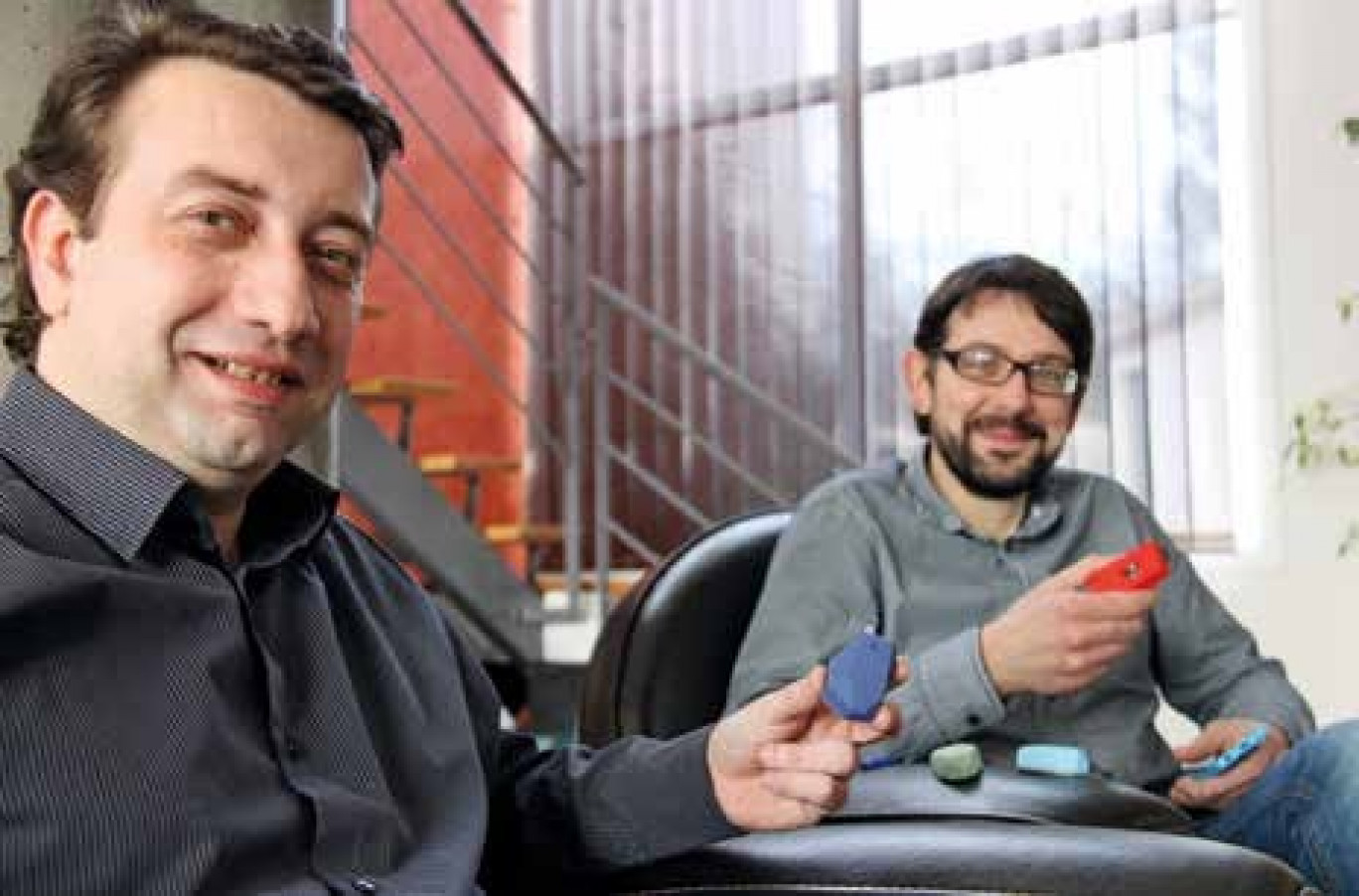 Laurent Fiat et Sylvain Briat de chez nirbee partent en campagne pour toucher les commerçants de l’agglomération nancéienne.