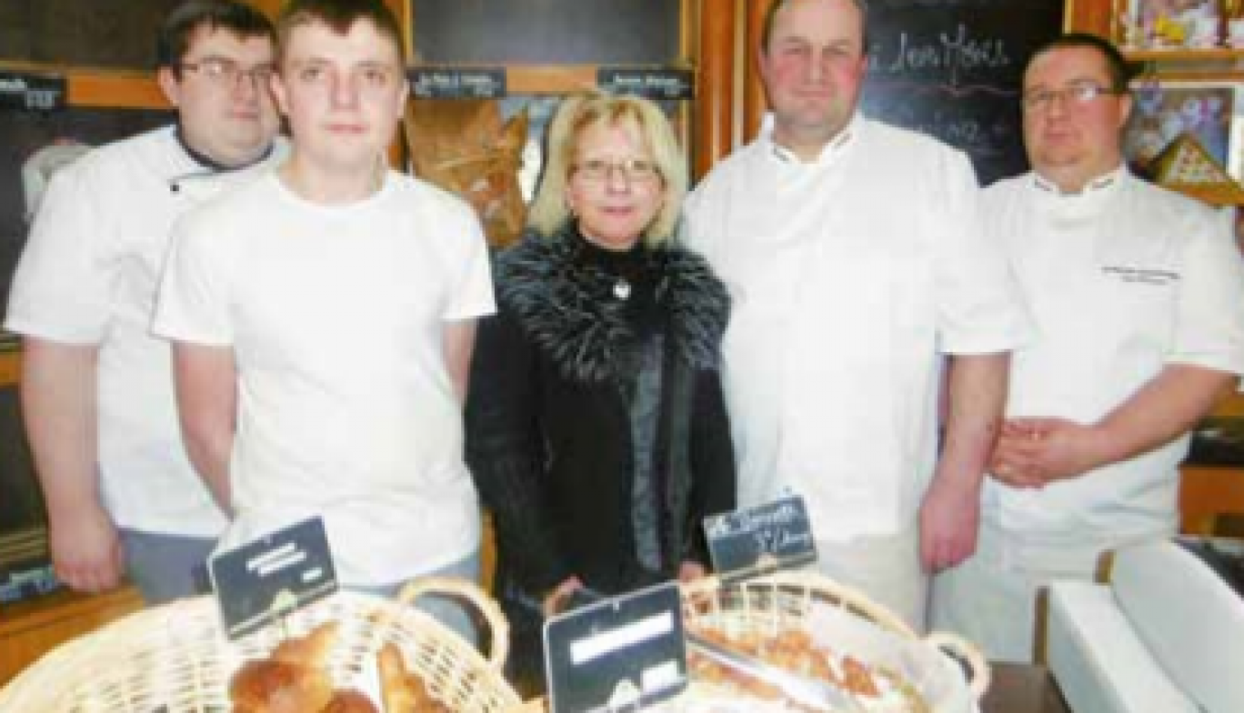 L’équipe de la Boulangerie du Château à Lunéville.