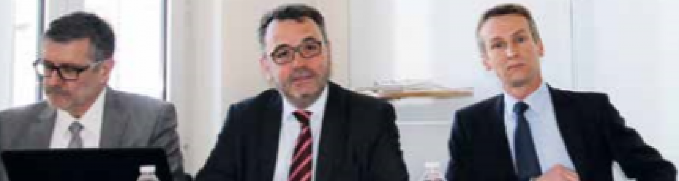 Denis Camillini de la Banque de France, Paul De Vos de la Direccte et Aurélien Daubaire de l’Insee relativement optimistes pour l’avenir.