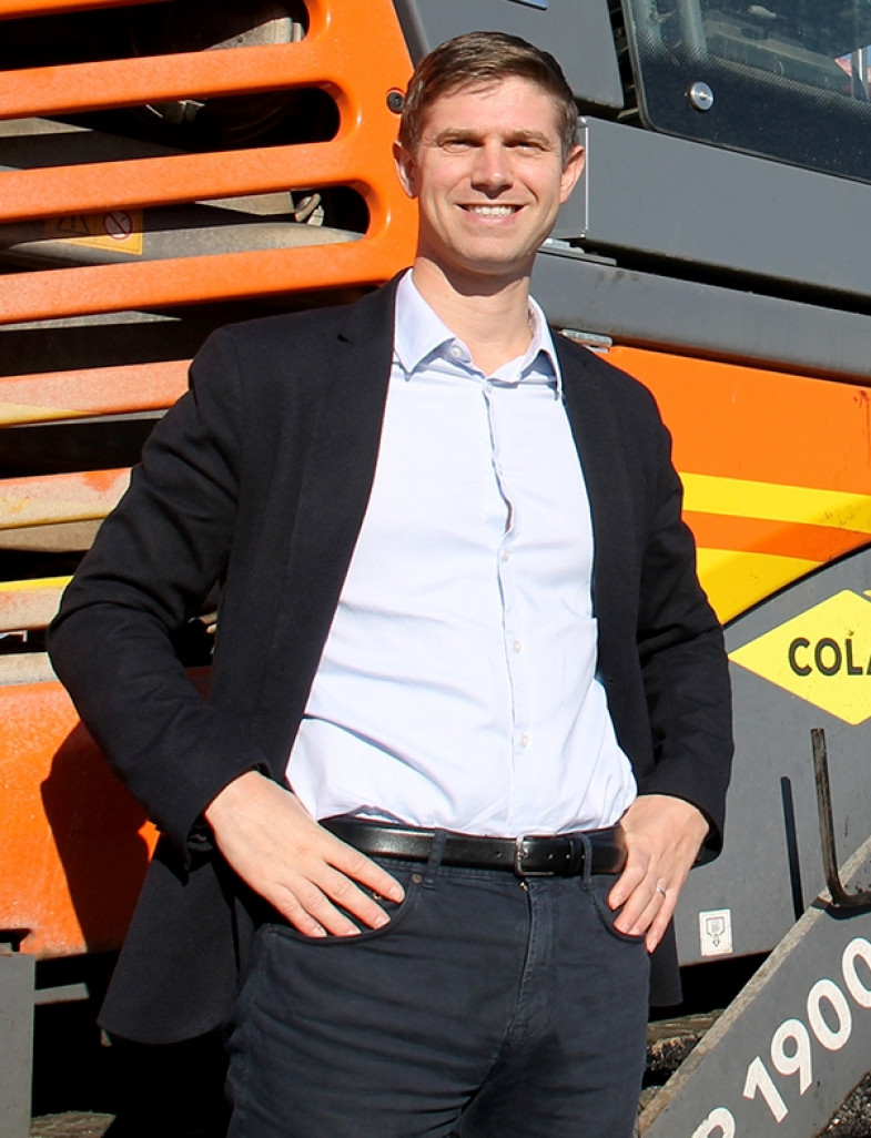 Christophe Simon, le directeur de l’agence Colas Meurthe-et-Moselle.
