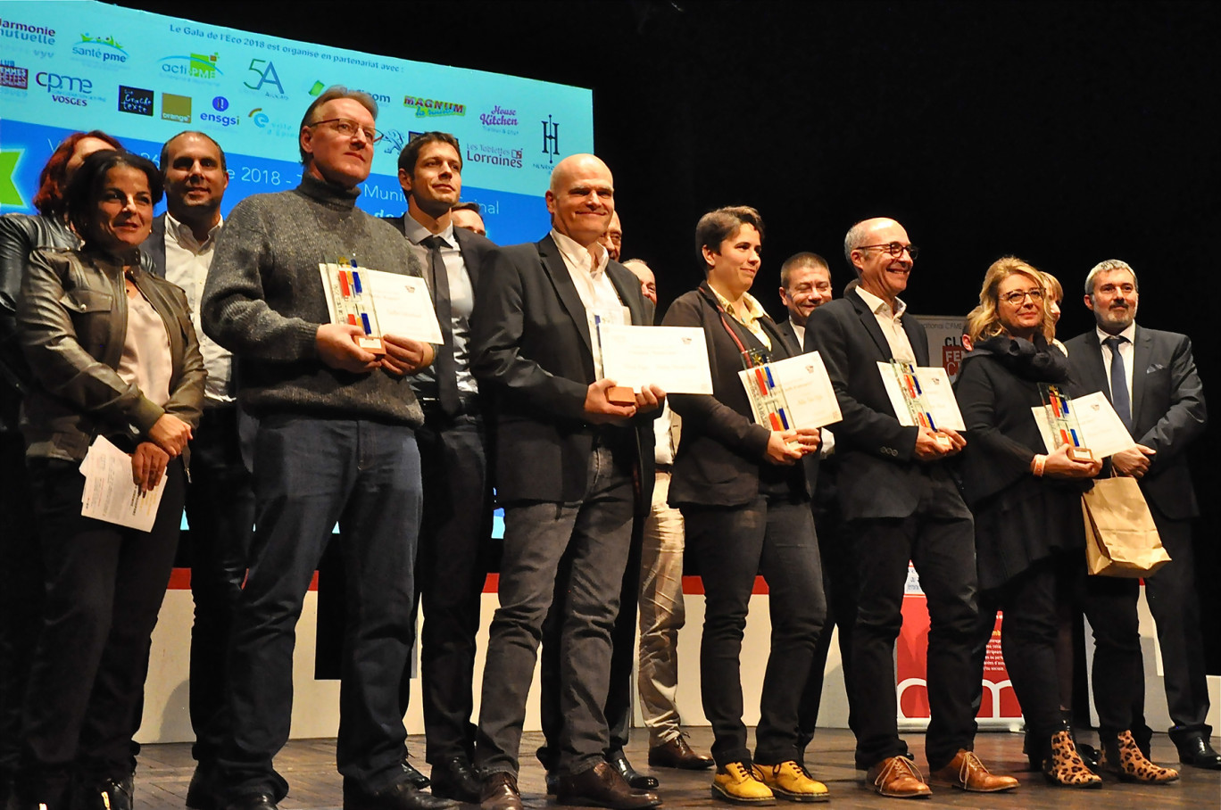 Sept entreprises ont été mises en avant à l’occasion de l’édition 2018 des Trophée Les Étoiles de l’Éco le 26 octobre dernier au théâtre municipal d’Épinal