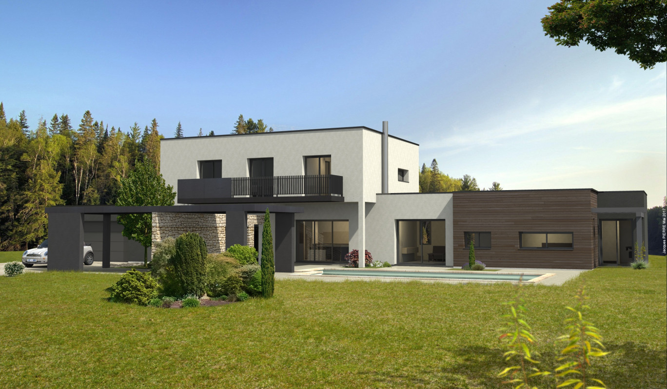 Un projet de maison en cours de construction.