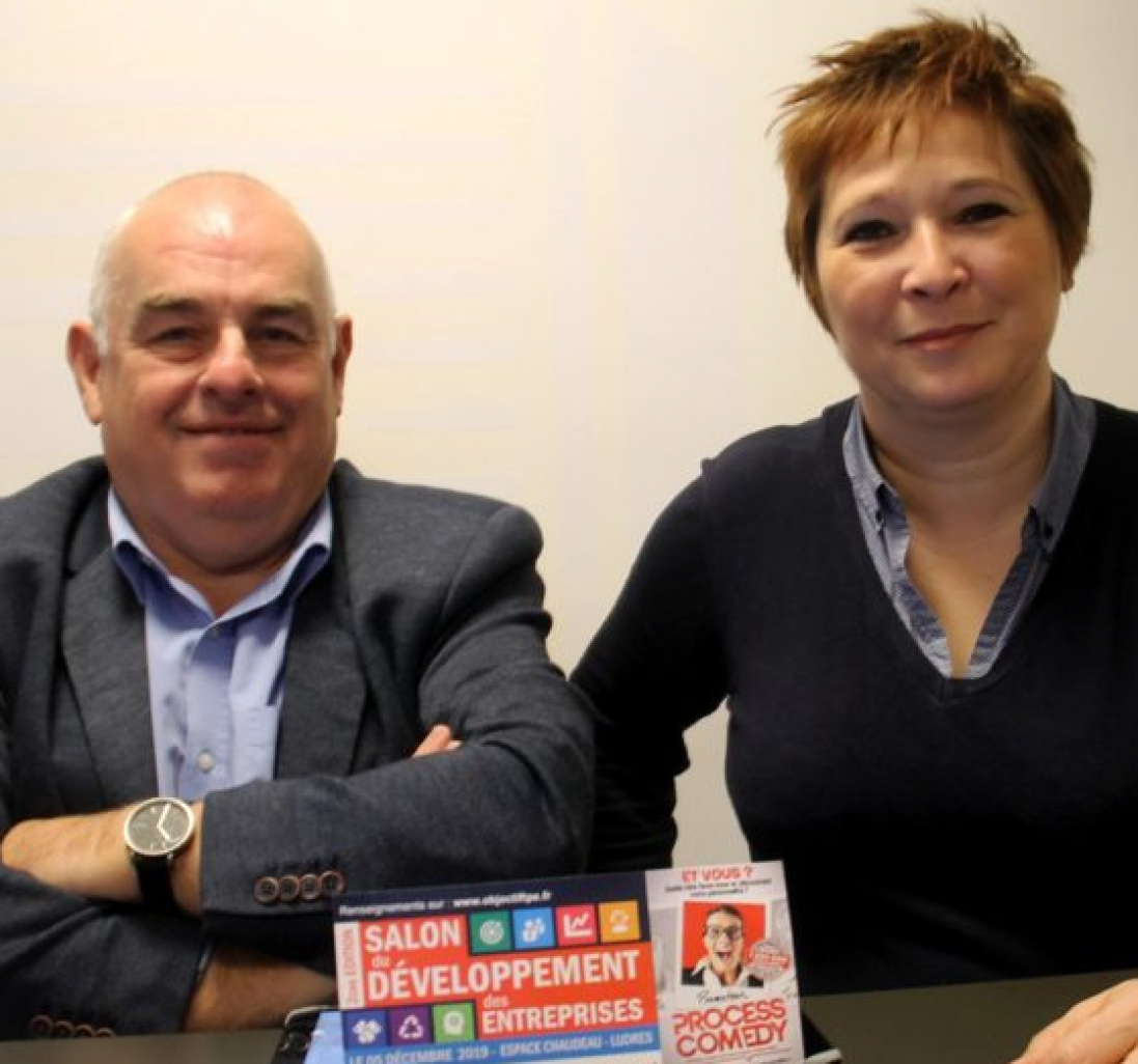 Richard Goldkranz, le président du Club TPE Lorraine et Estelle Rousselet, président du CJD Nancy, unissent leurs réseaux pour organiser le salon du développement des entreprises le 5 décembre à Ludres.