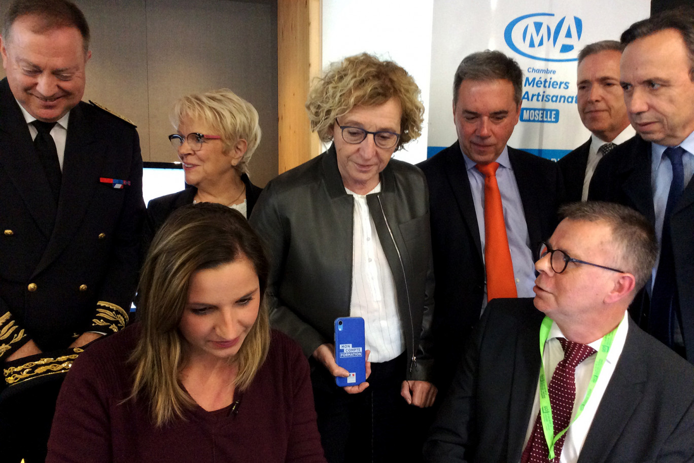 Muriel Pénicaud, la ministre du Travail, était au Salon Go de Metz le 22 novembre pour présenter l’application «Mon compte formation».