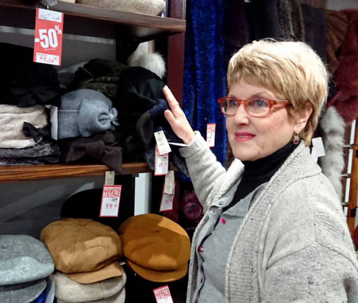 Martine Segal aura vendu des chapeaux pendant quarante ans à Nancy.