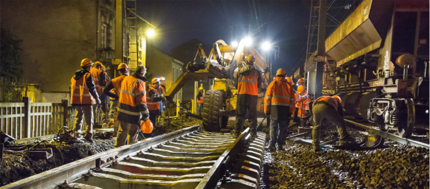 Sur les 575 M€ investis dans le Grand Est cette année par SNCF Réseau, plusieurs sont consacrés à des opérations en Lorraine. Crédit photo : SNCF Réseau Grand Est.  